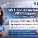 Future demand for SBI Card Associate VKYC Support job in Chennai showing digital KYC verification process, online customer onboarding, compliance operations and banking career growth opportunities in India.