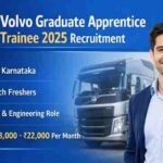 Volvo Graduate Apprentice Trainee 2025 recruitment notification with salary details and official job banner