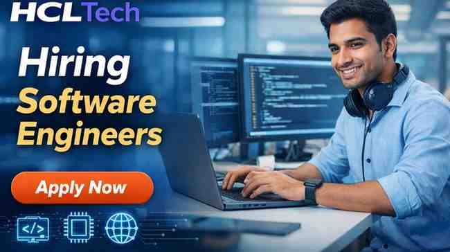 HCLTech Recruitment 2026 Software Engineer I Jobs for Freshers